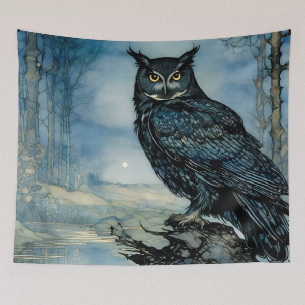 Item preview,  Classic Vintage Haunting Night Owl  designed and sold by TheDarkWardrobe.