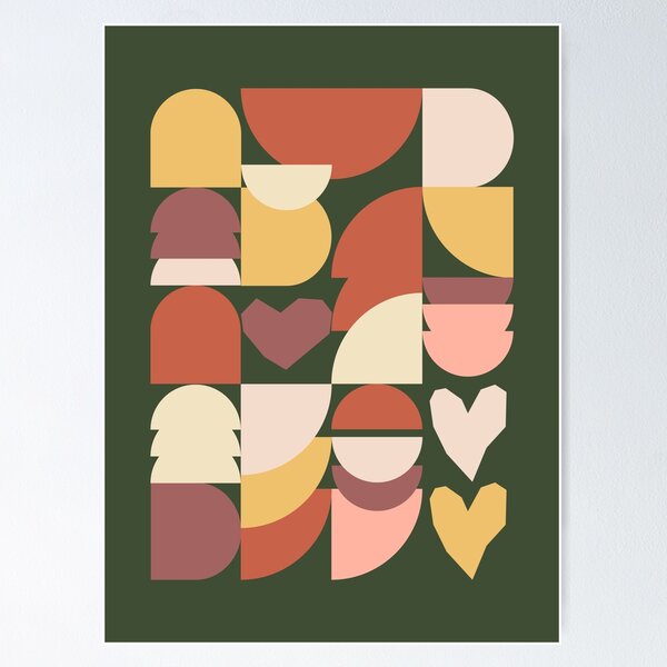 Item preview, Geometric Art | Green Background designed and sold by RM-Journey.