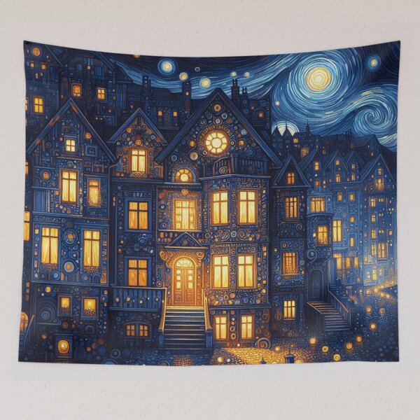 Item preview, Blue Night Scene designed and sold by HarmonyandSage.
