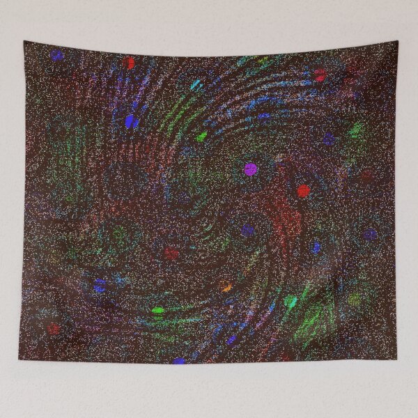 Item preview, RogerPattern - "Vivid Orbit: Dynamic Black & Color Burst" designed and sold by RogerPattern.