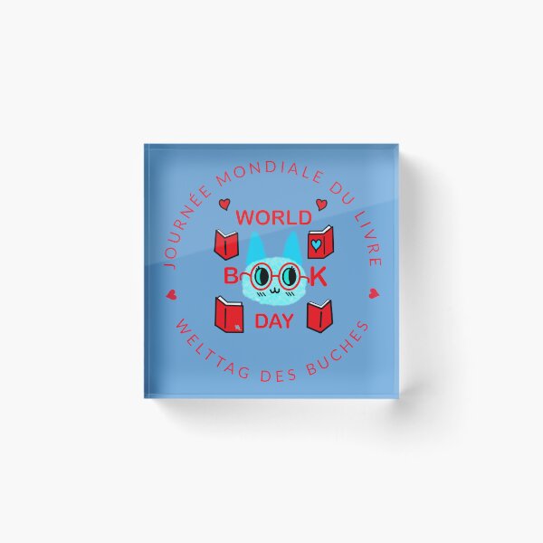 Item preview, Journée Mondiale du Livre / World Book Day designed and sold by chowlet.