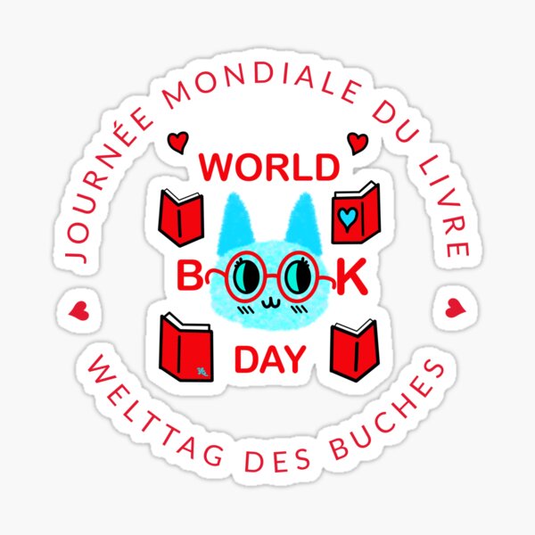 Item preview, Journée Mondiale du Livre / World Book Day designed and sold by chowlet.
