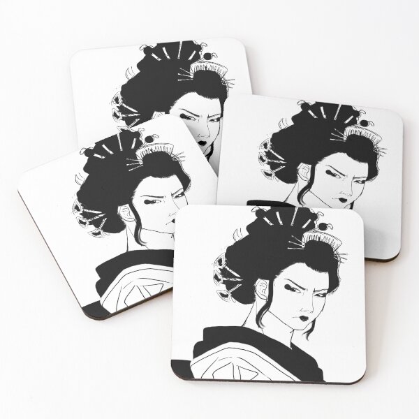 Item preview, Geisha w/o background - black and white designed and sold by Leeh-designs.