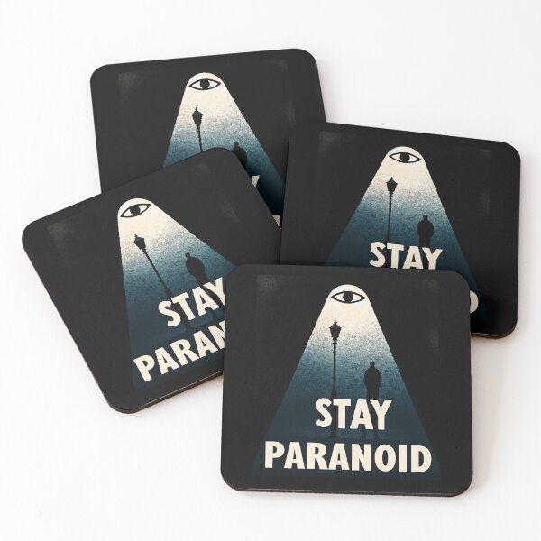 Item preview, Stay Paranoid designed and sold by Shrouded Unraveled.