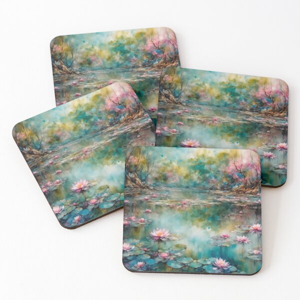 Item preview, Lotus Blossom On Reflective Lake designed and sold by Mermaid's Whimsy.