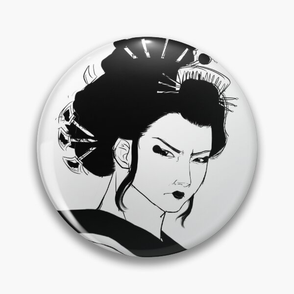 Item preview, Geisha white background - black and white designed and sold by Leeh-designs.