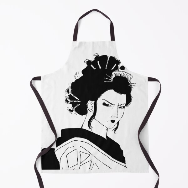 Item preview, Geisha white background - black and white designed and sold by Leeh-designs.