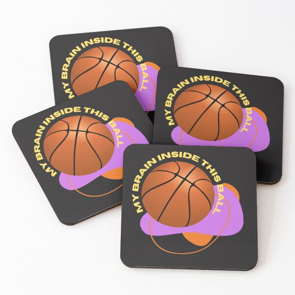 Item preview, BASKETBALL MINDSET " MY BRAIN INSIDE THIS BALL" designed and sold by tshirttrendstop.