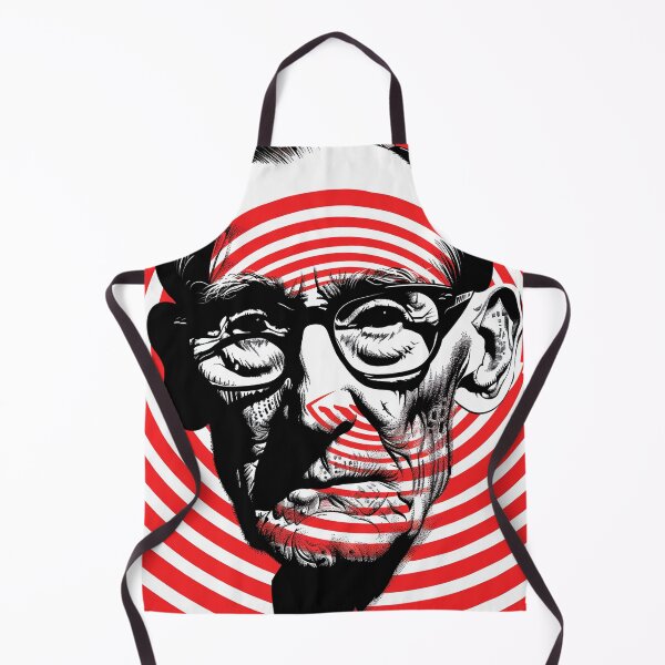 Item preview, William S. Burroughs Black and Red Op Art - Psychedelic Tribute designed and sold by Mystikos Art.