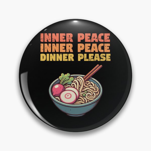 Item preview, Inner Peace Dinner Please Funny Noodle designed and sold by Mini Pandas.