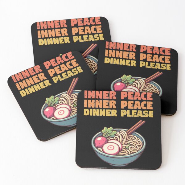 Item preview, Inner Peace Dinner Please Funny Noodle designed and sold by Mini Pandas.