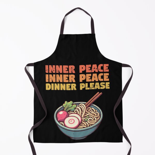 Item preview, Inner Peace Dinner Please Funny Noodle designed and sold by Mini Pandas.