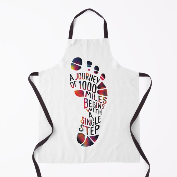 Item preview, A journey of 1000 miles - an inspiring graphic with a quote designed and sold by GL!TCH LAB.