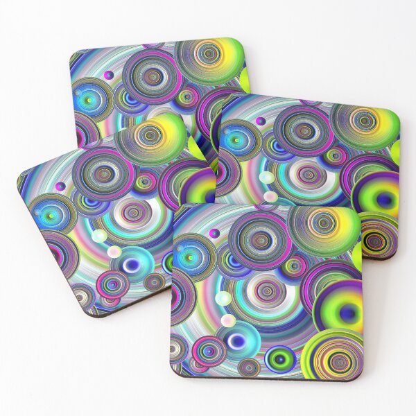 Item preview, Mesmerize 022724 Rainbow Fractal Disks designed and sold by Warren Paul Harris.