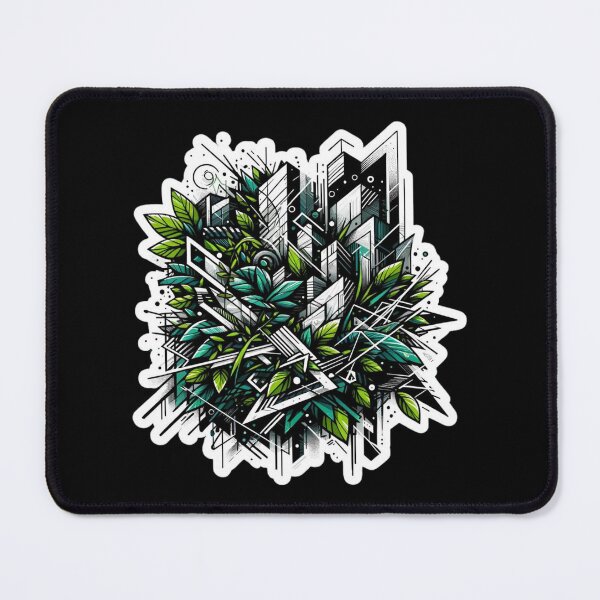 Item preview, Abstract Geometric Jungle designed and sold by pixelpulsenyc.