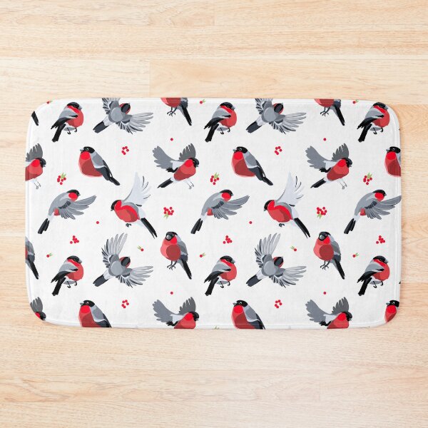 Item preview, Eurasian Bullfinch Stylized Bird Pattern designed and sold by ElenaMentes.