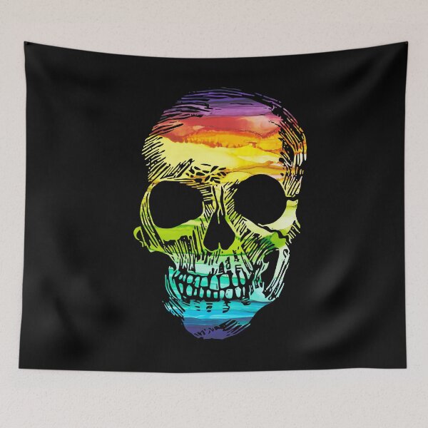 Item preview, Rainbow Boho Skull designed and sold by dawnyoungart.