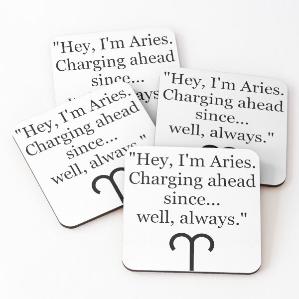 Item preview, Aries Quote designed and sold by ArtfulMiller.