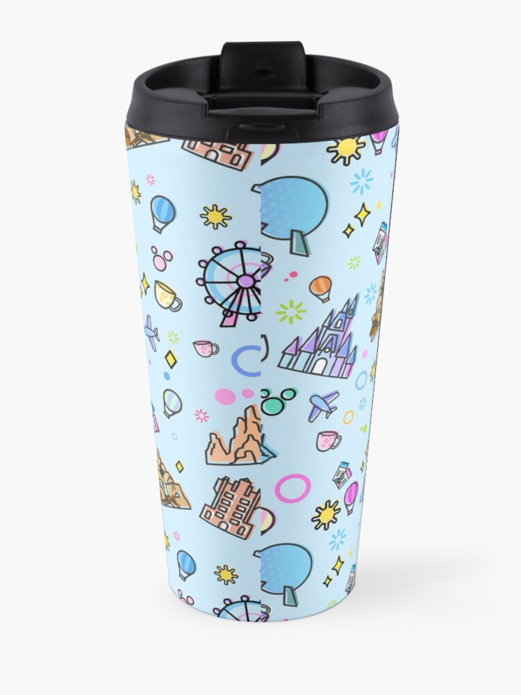 Alternate view of Meet me at my Happy Place Pattern Travel Mug