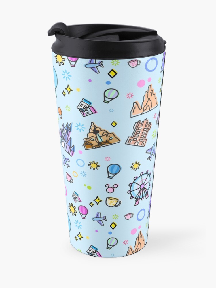 Alternate view of Meet me at my Happy Place Pattern Travel Mug