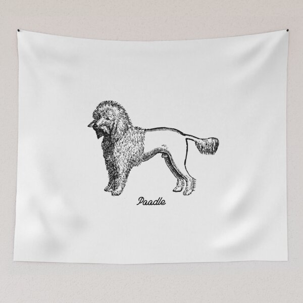Item preview, Poodle - Vintage Black  designed and sold by Kappadog.