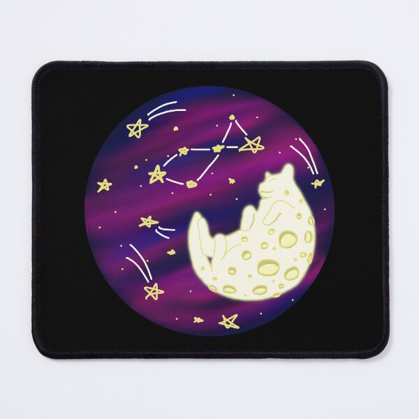 Item preview, Happy Moon Cat Among Stars designed and sold by sparkyyarns.