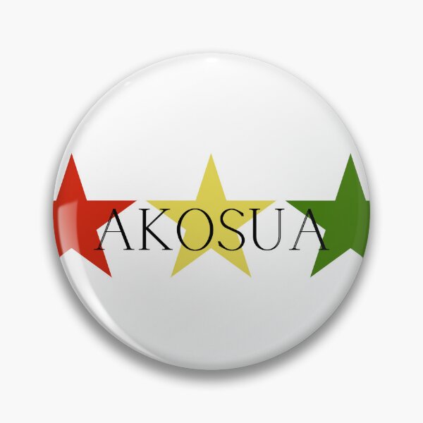 Item preview, Akosua Ghana Akan Soul Name Red Yellow Green Stars designed and sold by camrynangela.