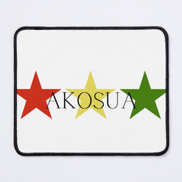 Item preview, Akosua Ghana Akan Soul Name Red Yellow Green Stars designed and sold by camrynangela.