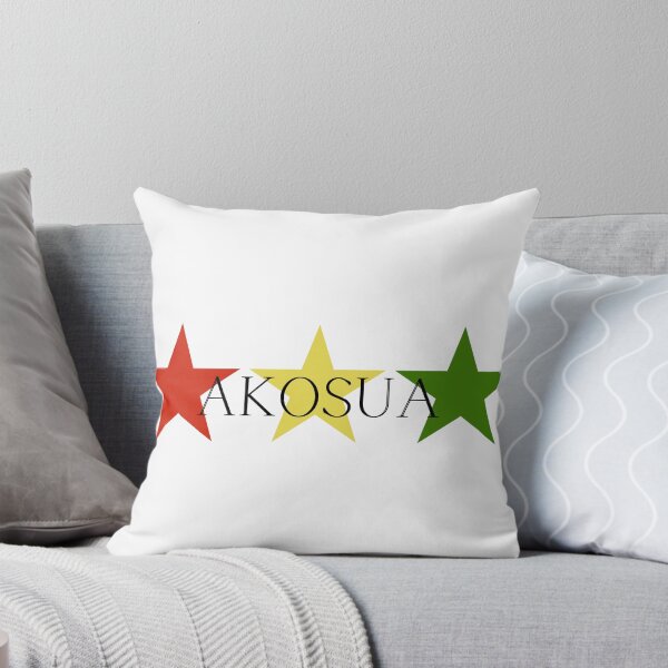 Item preview, Akosua Ghana Akan Soul Name Red Yellow Green Stars designed and sold by camrynangela.