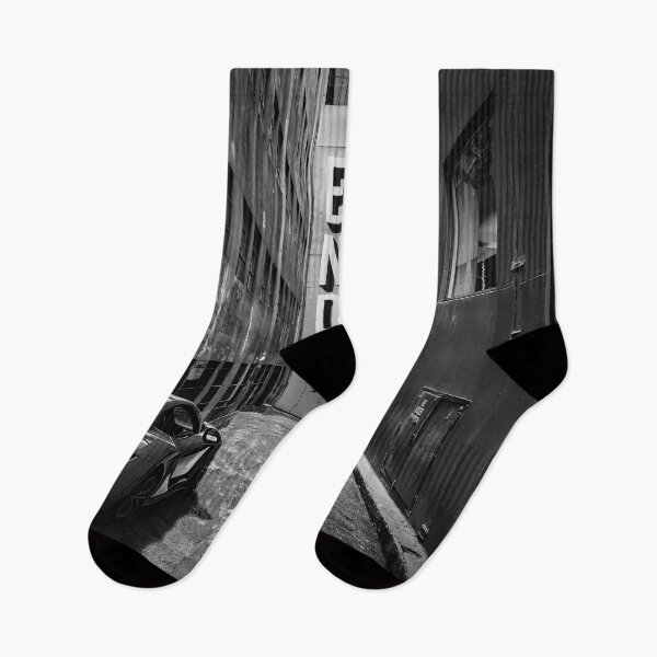 Item preview, Laneway in Melbourne city in black and white. designed and sold by pcole123.