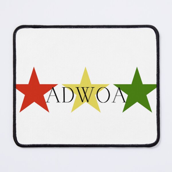 Item preview, Adwoa Ghana Akan Soul Name Red Yellow Green Stars designed and sold by camrynangela.
