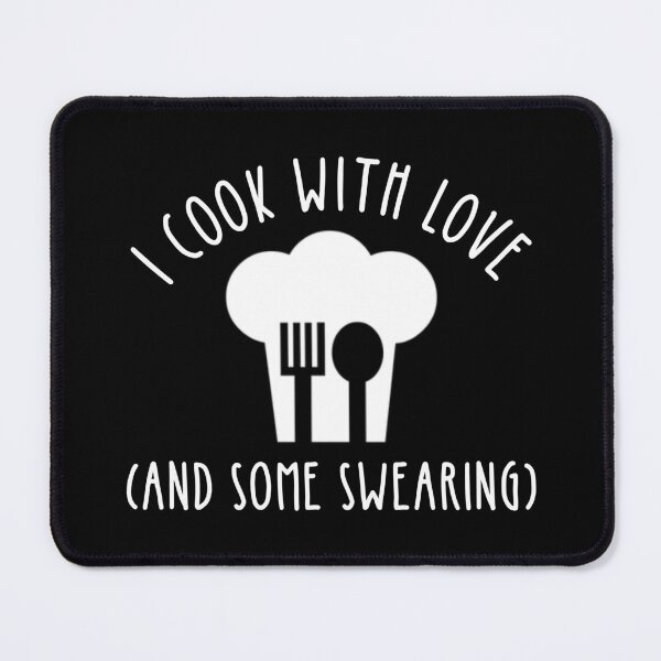 Item preview, I Cook With Love (And Some Swearing) designed and sold by Cat Lady Designs.