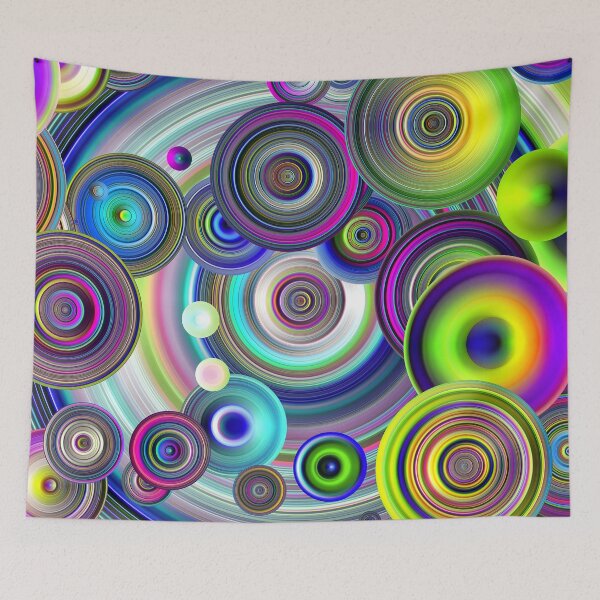 Item preview, Mesmerize 022724 Rainbow Fractal Disks designed and sold by Warren Paul Harris.