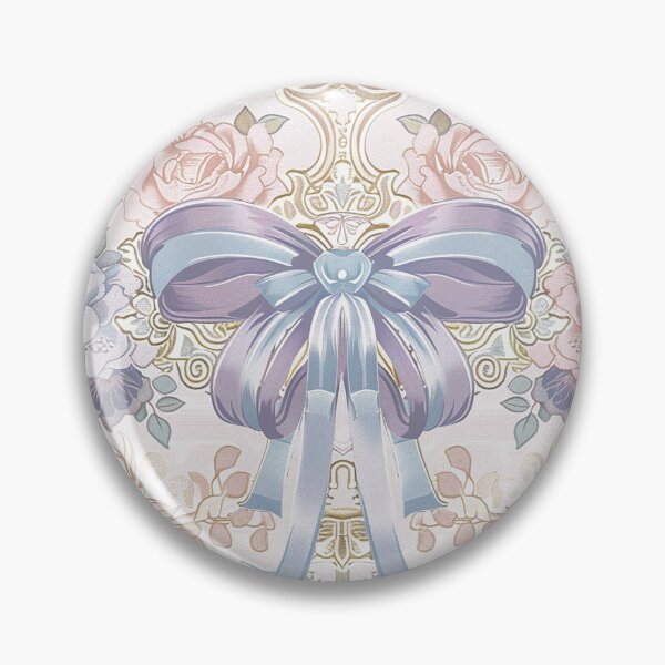 Item preview, Elegant Floral Bow Wallpaper designed and sold by thegirlyshoppe.
