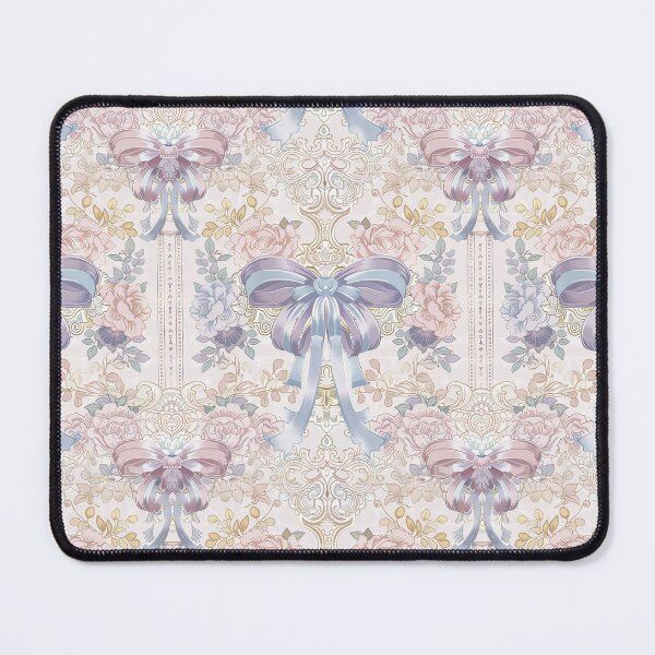 Item preview, Elegant Floral Bow Wallpaper designed and sold by thegirlyshoppe.