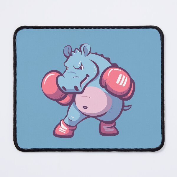 Item preview, Fierce Cartoon Hippo Boxing As Boxer designed and sold by NosandEdgy.