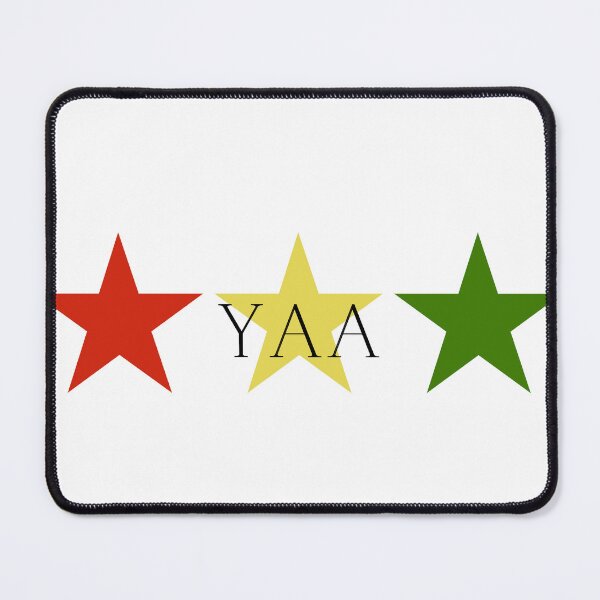 Item preview, Yaa Ghana Akan Soul Name Red Yellow Green Stars designed and sold by camrynangela.