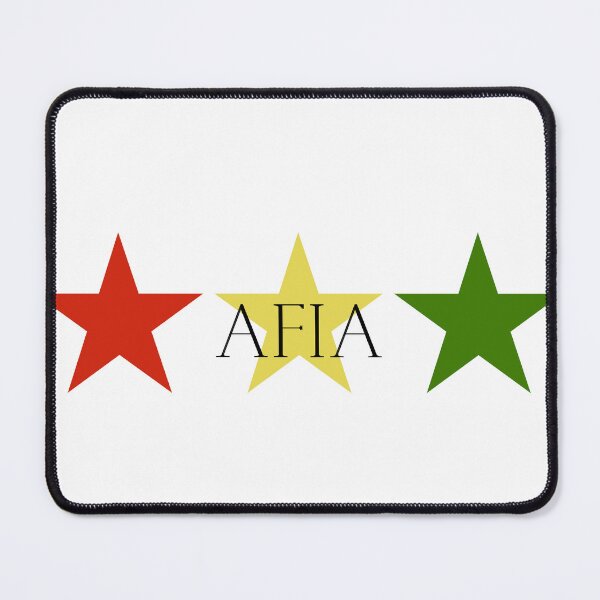 Item preview, Afia Ghana Akan Soul Name Red Yellow Green Stars designed and sold by camrynangela.