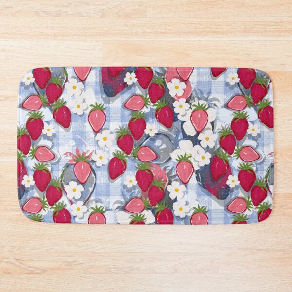 Item preview, Blue strawberry picnic designed and sold by Mysooni.