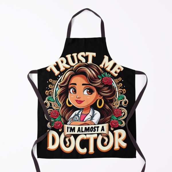 Item preview, Trust Me I'm Almost A Doctor, typography, PUN designed and sold by maxmaj.