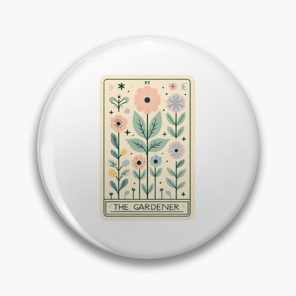 Item preview, Vintage Cottagecore Floral Tarot Card “The Gardener”  designed and sold by needfulthingsco.