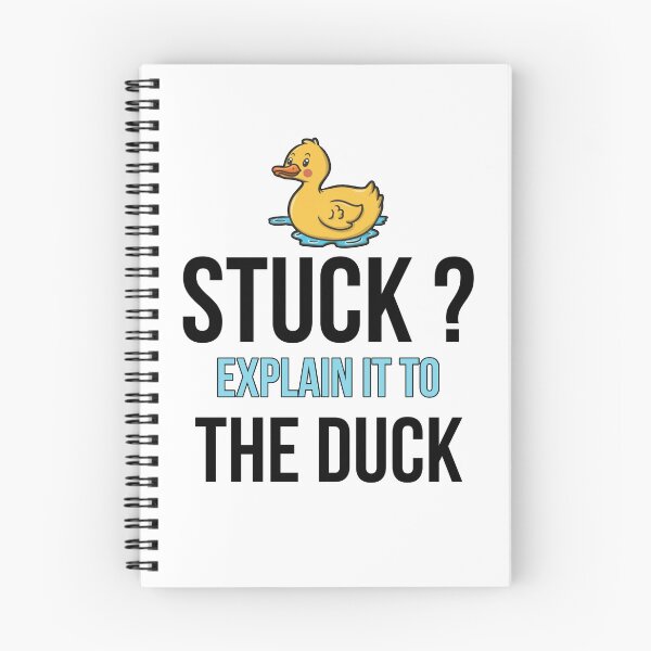 Item preview, Stuck Explain It To The Duck Rubber Duck Debugging Funny Duck For Programmer designed and sold by Mamado-sakou.