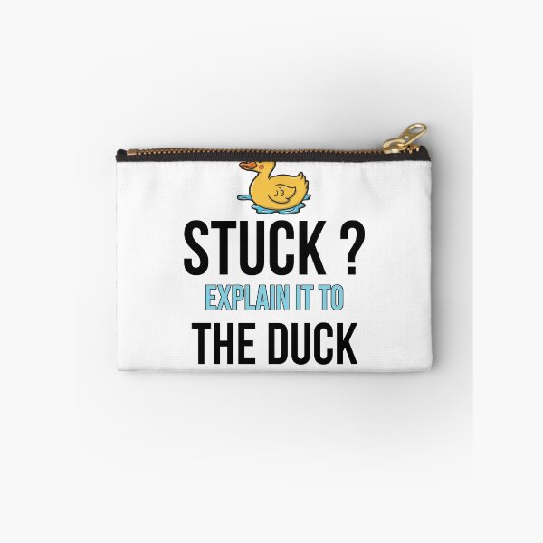 Item preview, Stuck Explain It To The Duck Rubber Duck Debugging Funny Duck For Programmer designed and sold by Mamado-sakou.