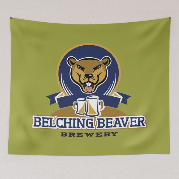 Item preview, Belching Beaver Brewery Logo 6 designed and sold by 108dragons.