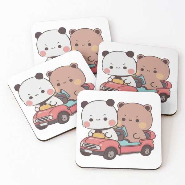 Item preview, Bubu And DuDu Riding A Car Panda Bear And Browne Love 2024 designed and sold by DaresToDream.