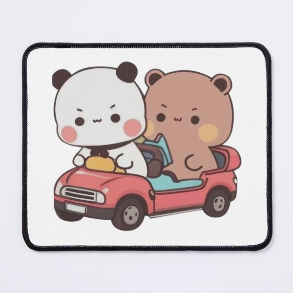 Item preview, Bubu And DuDu Riding A Car Panda Bear And Browne Love 2024 designed and sold by DaresToDream.