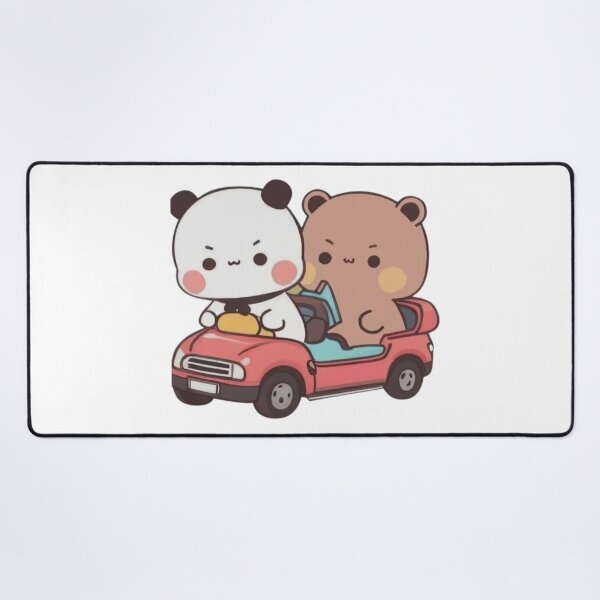 Item preview, Bubu And DuDu Riding A Car Panda Bear And Browne Love 2024 designed and sold by DaresToDream.