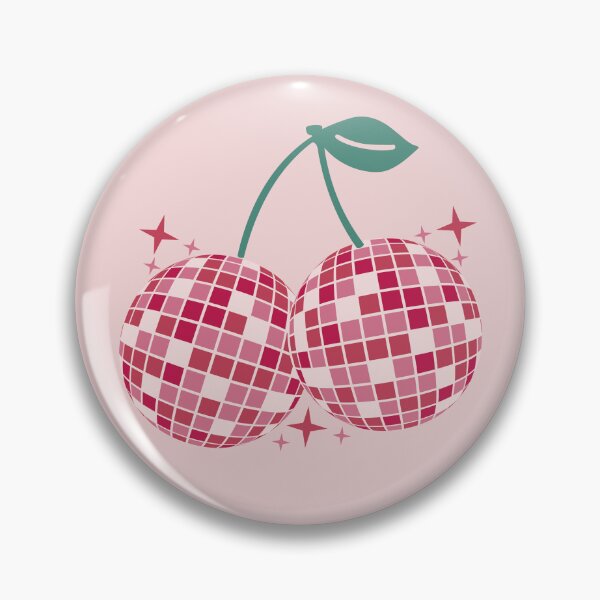 Item preview, Disco Ball Cherries - Groovy Retro Mirror Ball designed and sold by TheStickerForge.