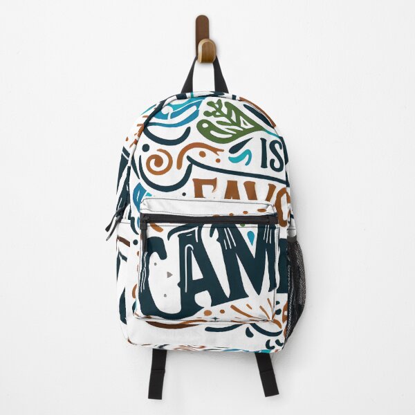 Item preview, camping is my favourite therapy, typography designed and sold by maxmaj.