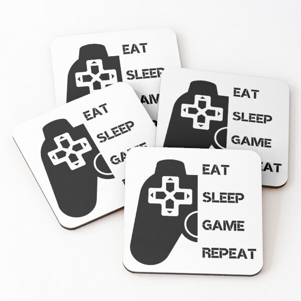 Item preview, Eat, Sleep, Game Repeat designed and sold by GraphicWaveP.
